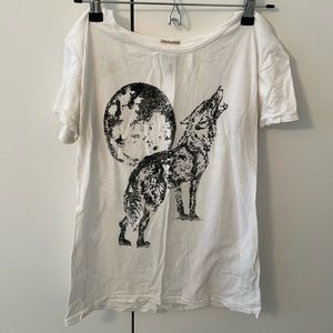 Ralph Lauren Relaxed White Wolf T-Shirt